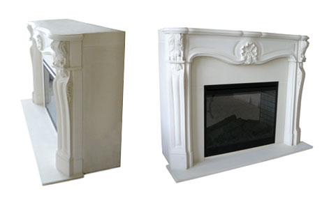 Cast Stone Fireplace Cabinet