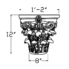 Cast Stone Column CL CC 8