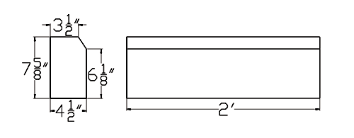 Cast Stone Banding Drawing BA 301