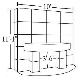 Cast Stone Fireplace Surround FP 280