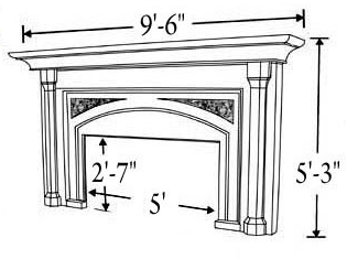 Cast Stone Fireplace Surround FP 750