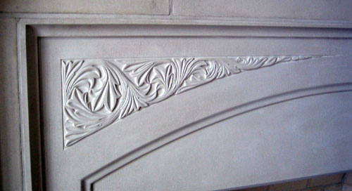 Cast Stone Fireplace Surround FP 750 detail