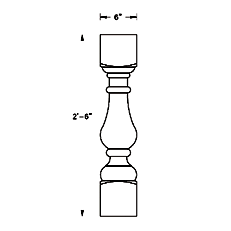 Cast Stone Baluster BL 101