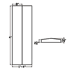 Cast Stone Coping CO 1613