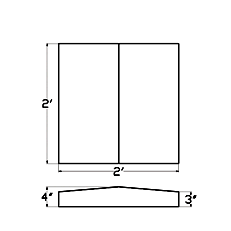 Cast Stone Coping CO 2423