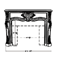 Cast Stone Fireplace Surround FP 690