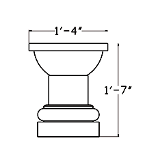 Cast Stone Fountain/Planter FT 1163-19