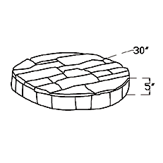 Cast Stone Tank Lid MS 610