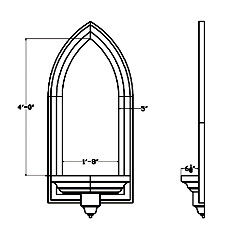 Cast Stone Niche NI 515