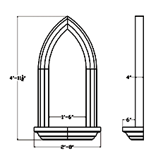 Cast Stone Niche NI 522