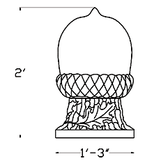 Cast Stone Finial SF-520