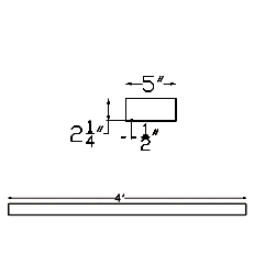 Cast Stone Sill SL 11 with drip