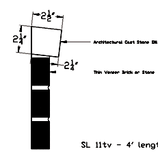 Cast Stone Sill SL 11 TV