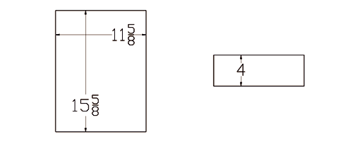 Cast Stone Quoin Drawing QU 103