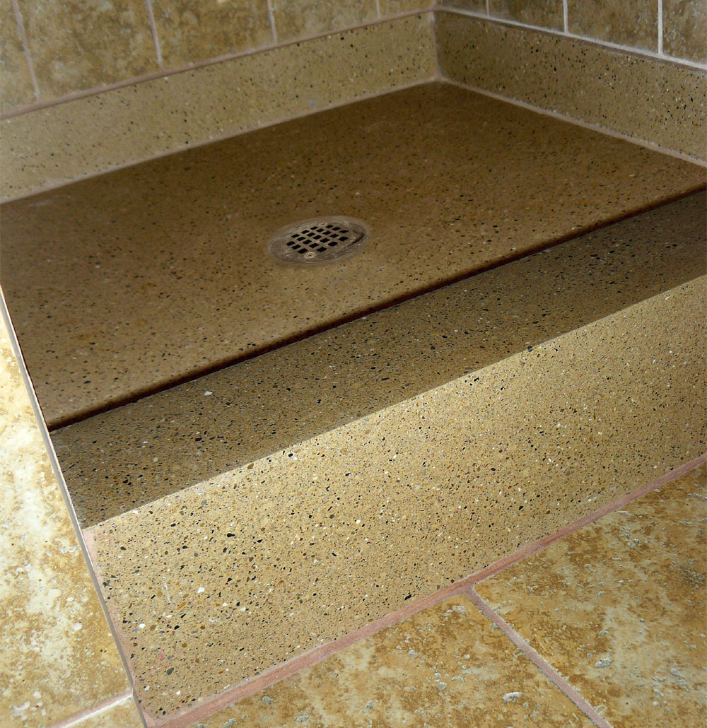 TriStone Shower Bases and Shower Shelves