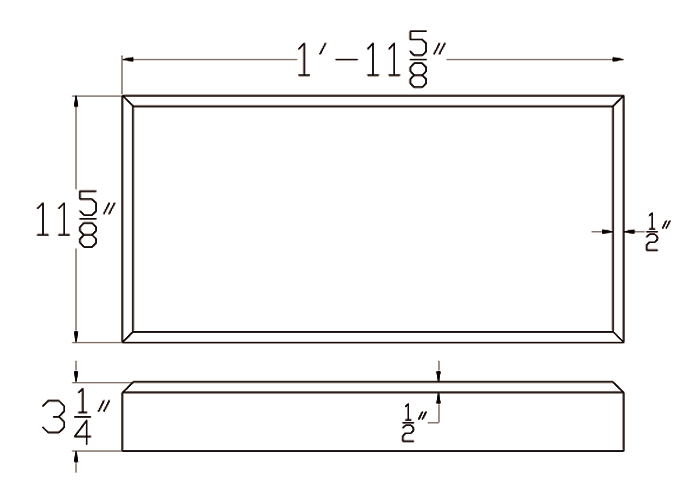 Cast Stone Block Drawing SK 105