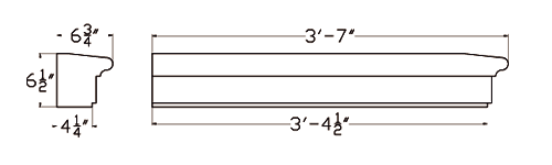 Cast Stone Sill Drawing SL 425