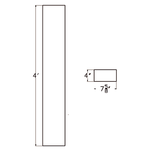 Cast Stone Surround Drawing SU 101