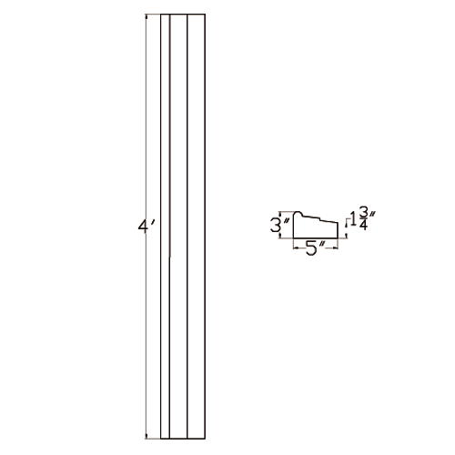 Cast Stone Surround Drawing SU 521